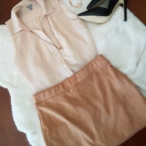 Textured Button up Tank Top